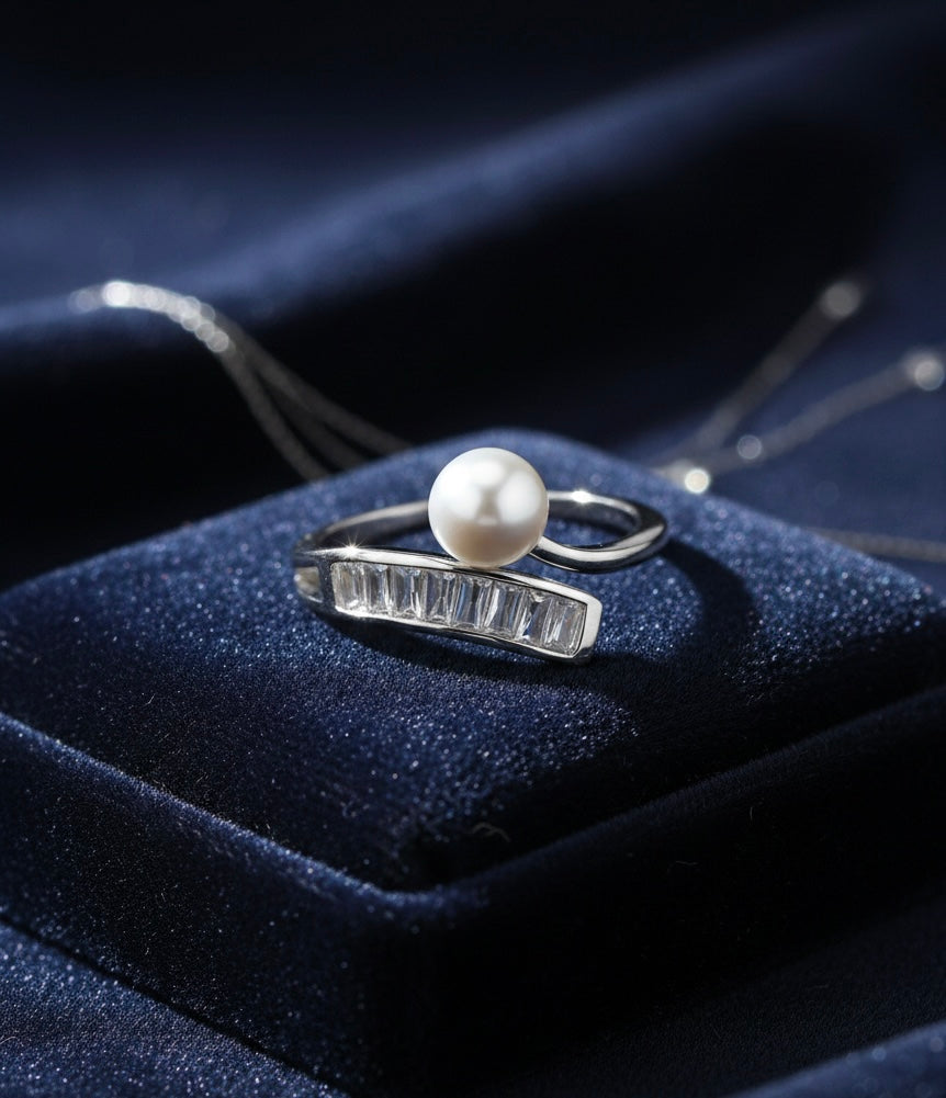 Aria Bypass Pearl Ring