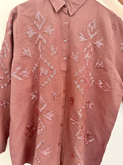 Sequin Embroidered Shirt
