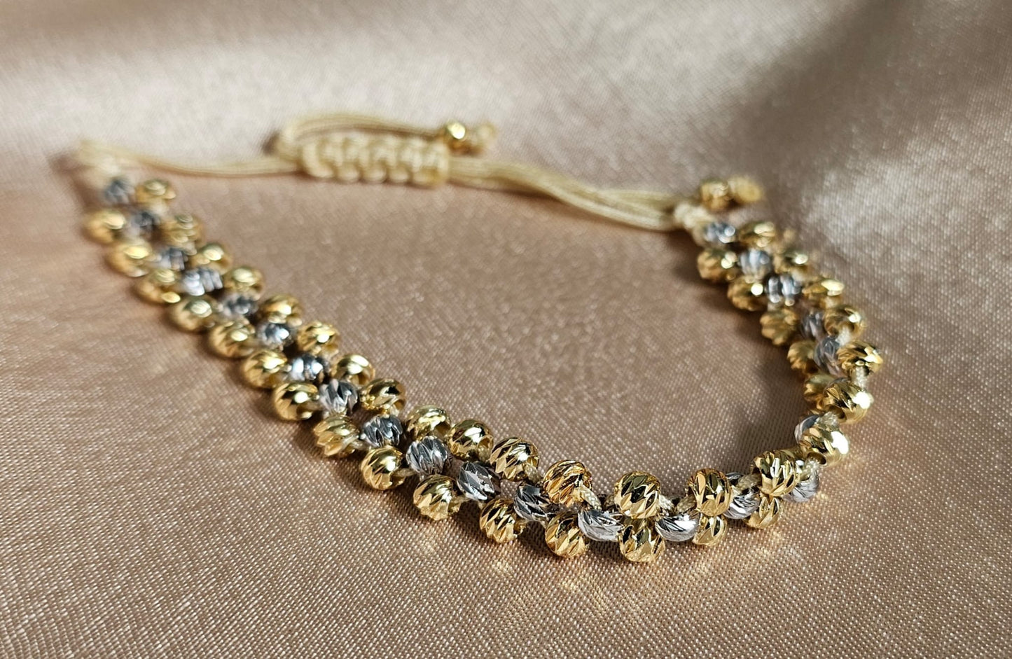 Faz Gold & Silver Bead Bracelet