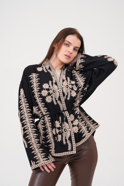 Embellished Jacket and Dress Set