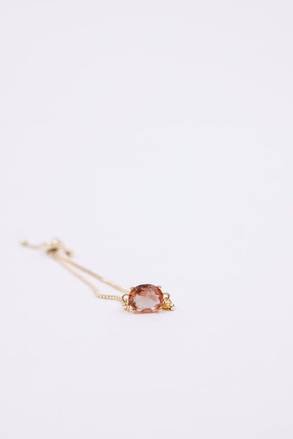 Zultanite Stone Gold plated Adjustable Chain Bracelet