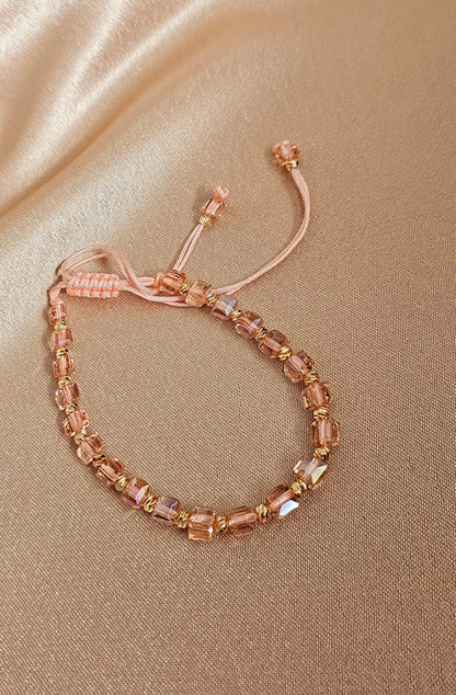 Faz Adjustable Beaded Bracelet with Pull String – Multiple Colours Available