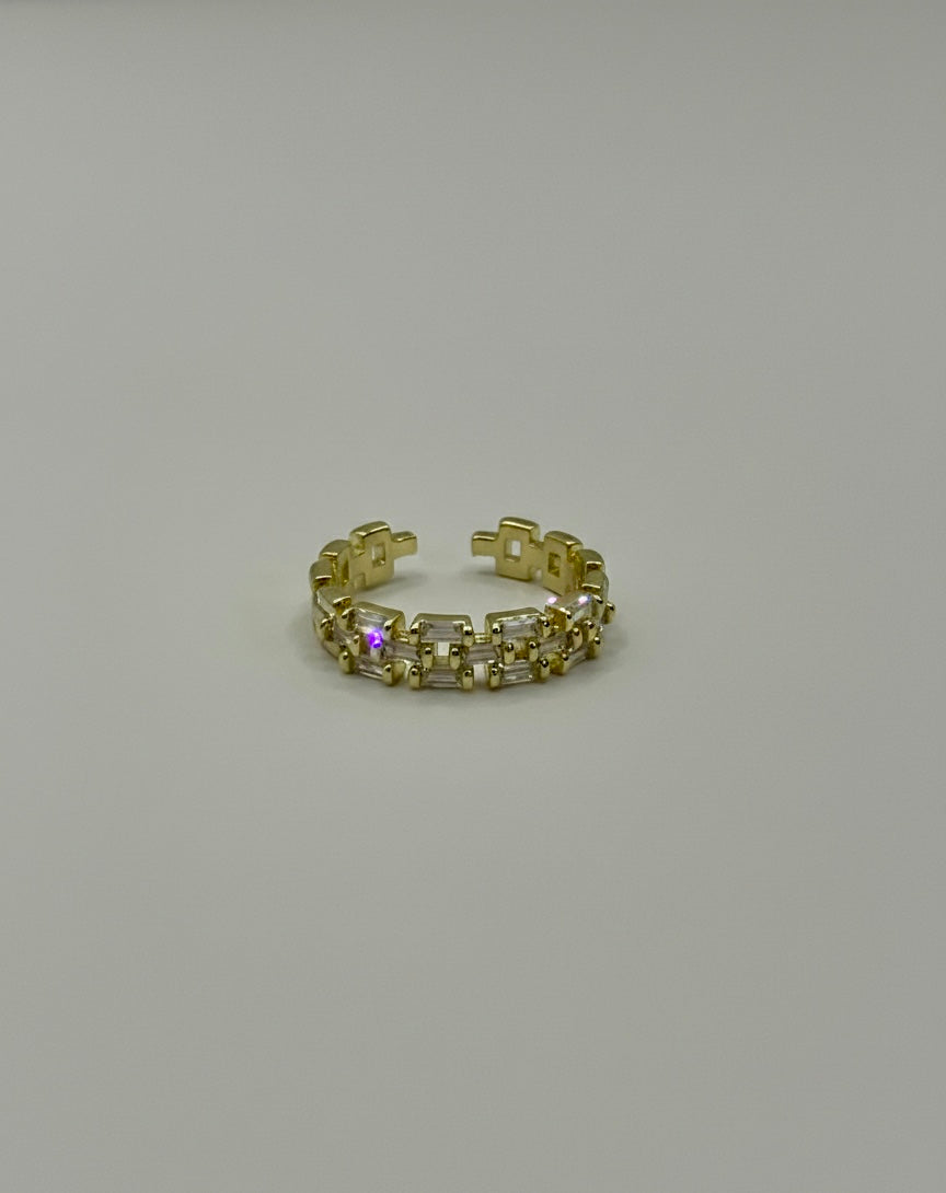 Geometric Glam Ring