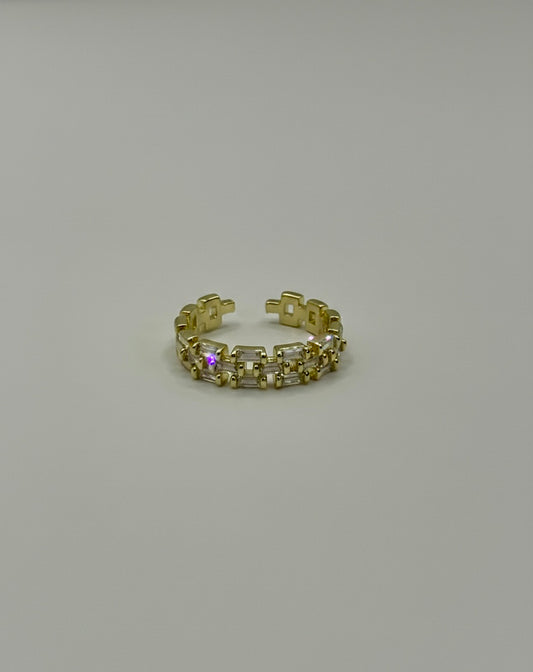 Geometric Glam Ring