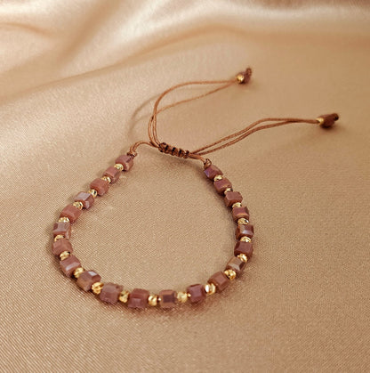 Faz Adjustable Beaded Bracelet with Pull String – Multiple Colours Available