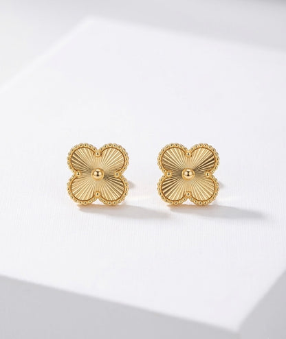 Vintage Clover Stud Earrings
