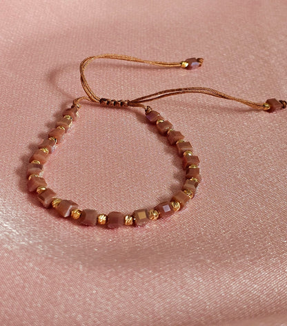 Faz Adjustable Beaded Bracelet with Pull String – Multiple Colours Available