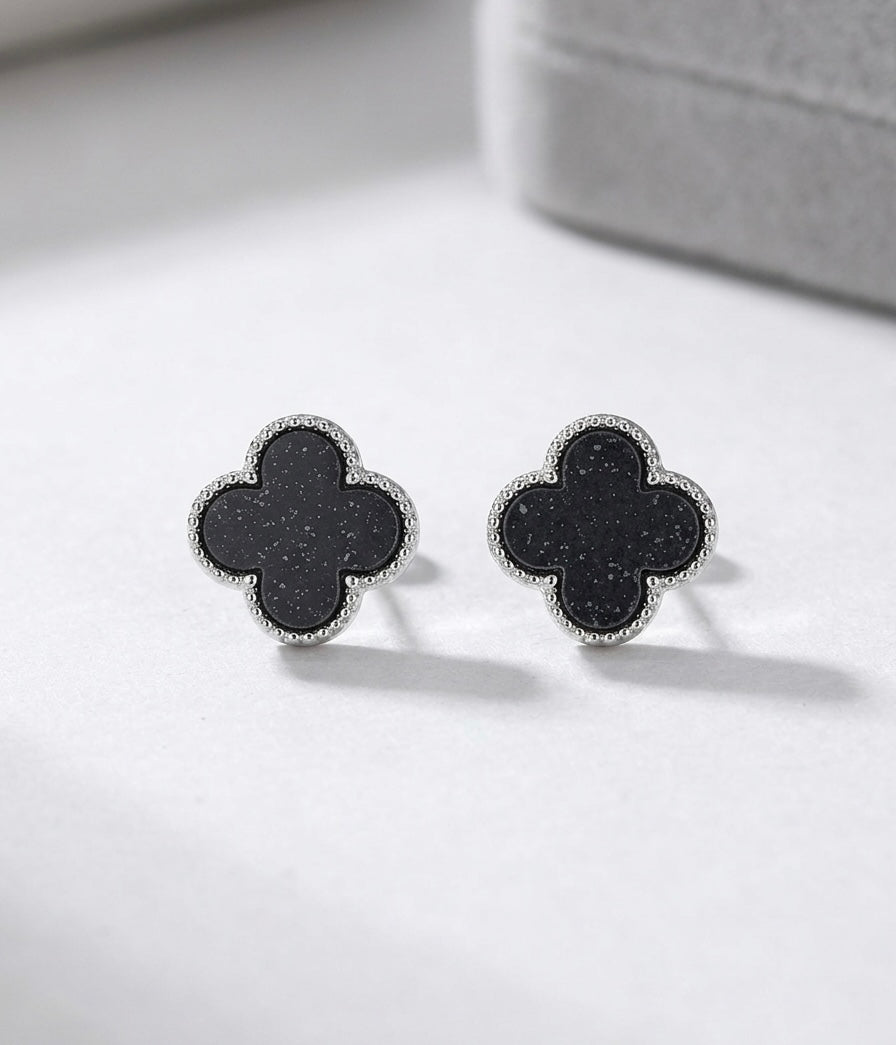 Vintage Clover Stud Earrings