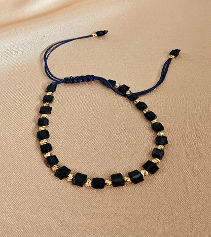 Faz Adjustable Beaded Bracelet with Pull String – Multiple Colours Available