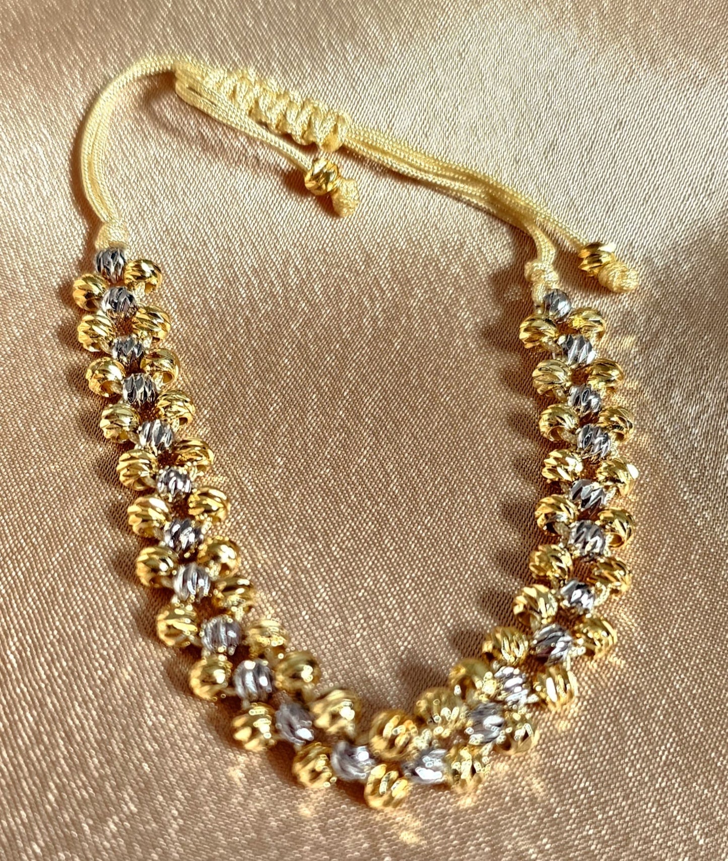 Faz Gold & Silver Bead Bracelet