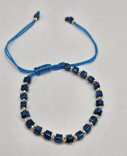 Faz Adjustable Beaded Bracelet with Pull String – Multiple Colours Available