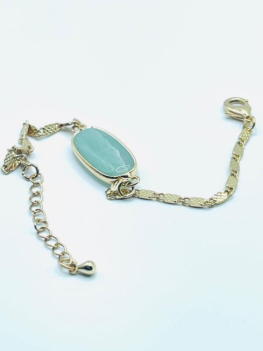 Faz Oval Labradorite Stone Bracelet