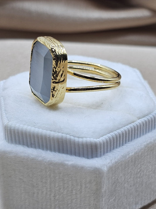 Aydin Cat Eye Rectangular Ring