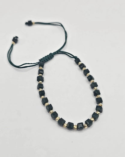 Faz Adjustable Beaded Bracelet with Pull String – Multiple Colours Available