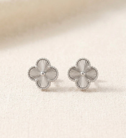 Vintage Clover Stud Earrings
