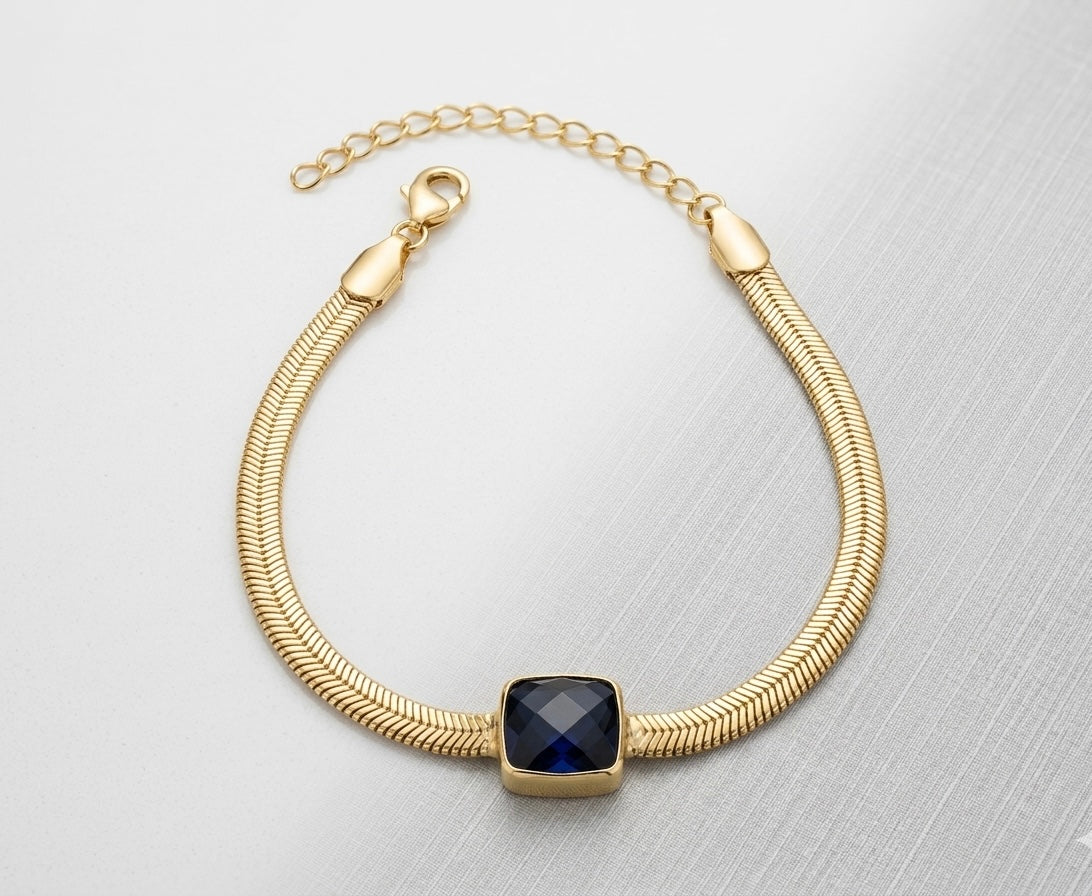 Elegant Gold Snake Chain Bracelet