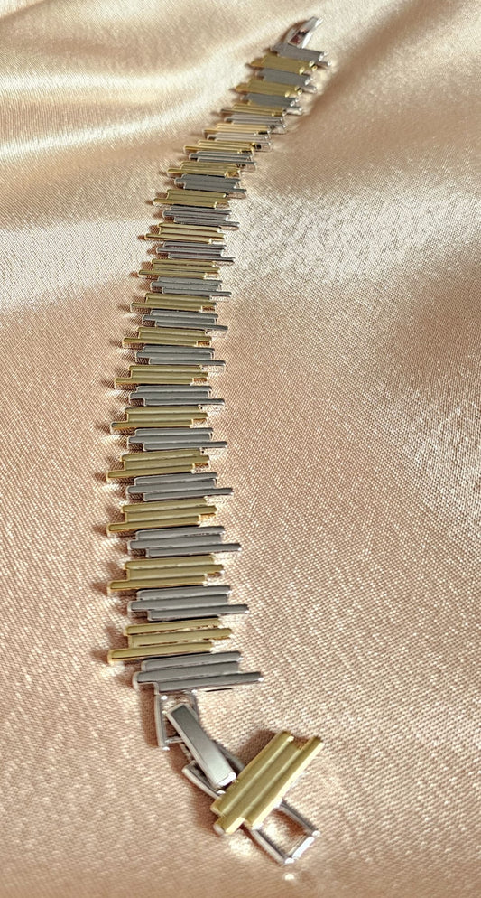 Zafush Silver & Gold Bracelet