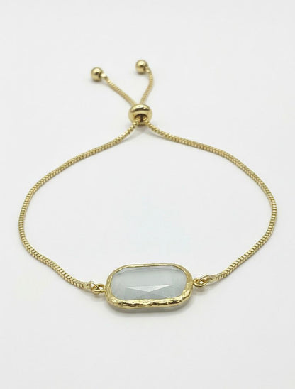 Miray Rectangular stone toggle bracelet